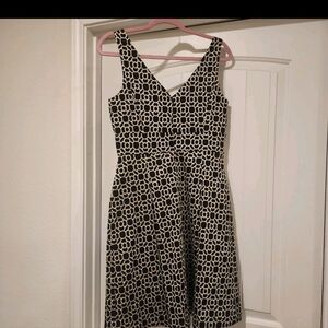 Elegant Black Gold Metallic Women's Dress Ralph Lauren 10 Holiday Preppy Lady